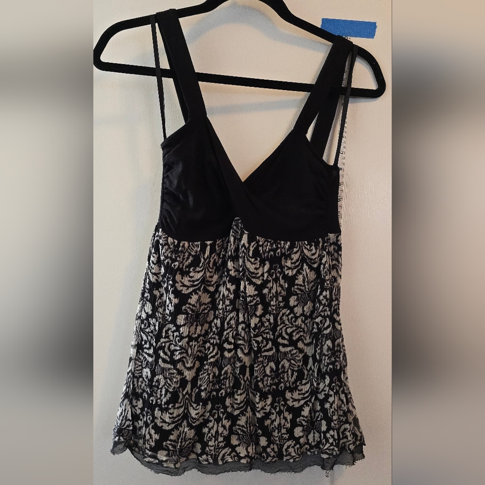 Weston Wear | Black and white baby doll tank top | XS